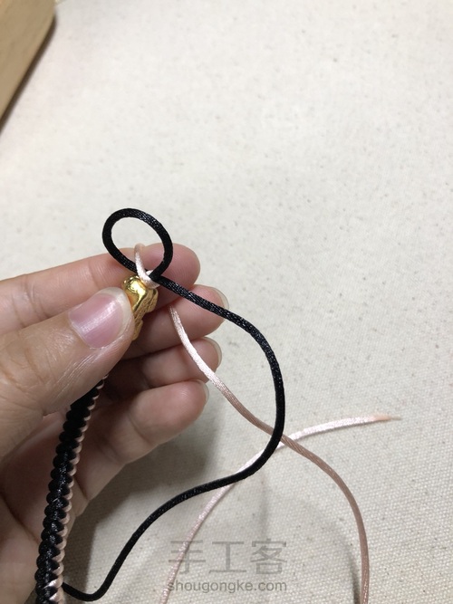 双面金刚结,可能因为怕蛇,我不喜欢叫它蛇结 第34步