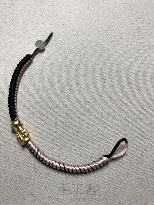 双面金刚结,可能因为怕蛇,我不喜欢叫它蛇结 第39步