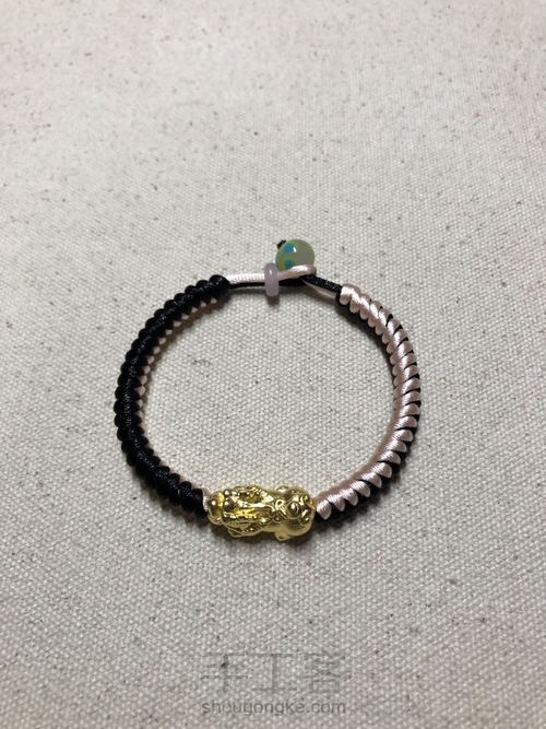 双面金刚结，可能因为怕蛇，我不喜欢叫它蛇结 第40步