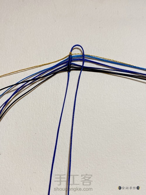 莲花花瓣编织教程 第2步