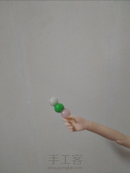 #Az#超简易仿微缩食玩日式年糕丸子 第14步