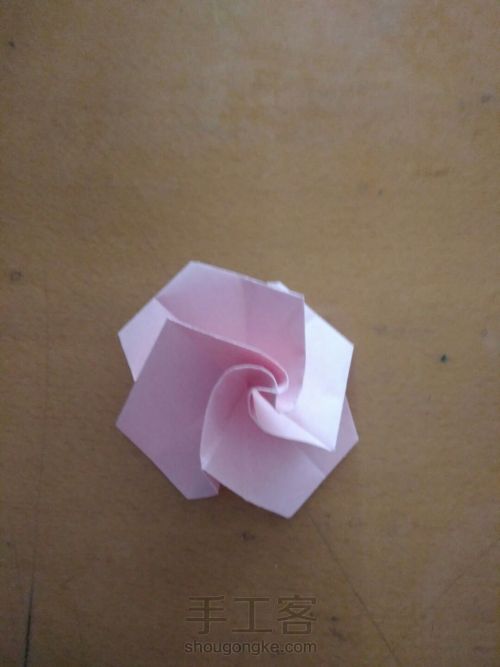 折纸旋转玫瑰 第14步