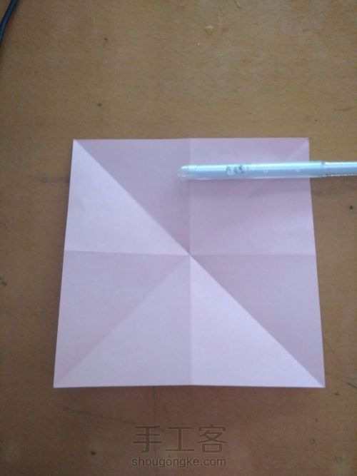 折纸旋转玫瑰 第2步