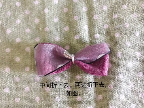 双层蝴蝶结发饰🎀 第7步