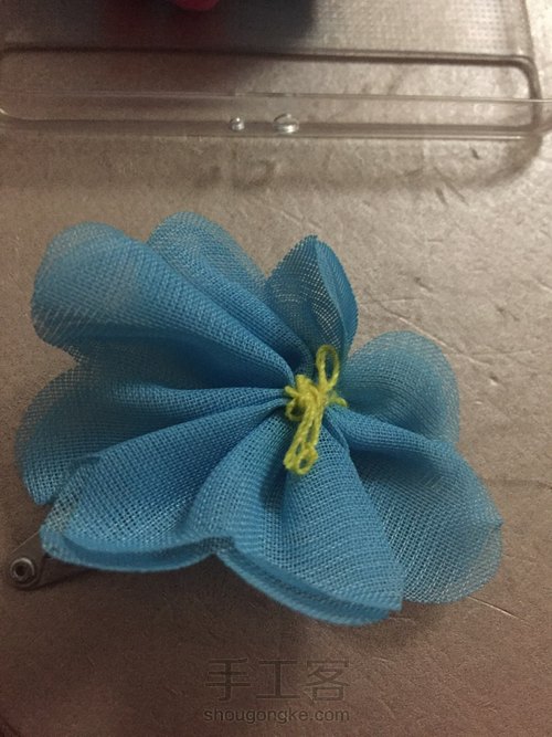 湖蓝发饰 第4步