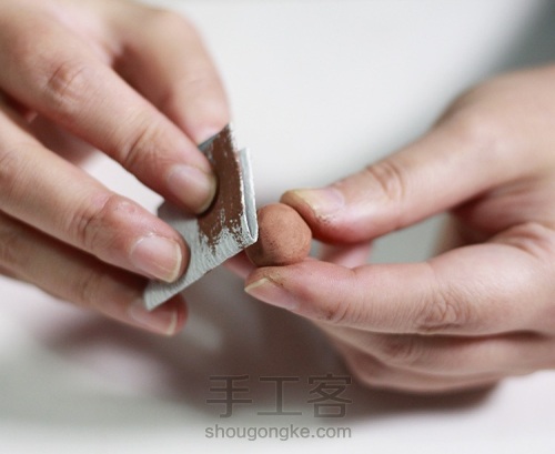 【DIY皮卡丘铜粘土制作过程】材料可换成银粘土 制作方法一样 第4步
