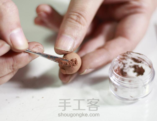 【DIY皮卡丘铜粘土制作过程】材料可换成银粘土 制作方法一样 第6步