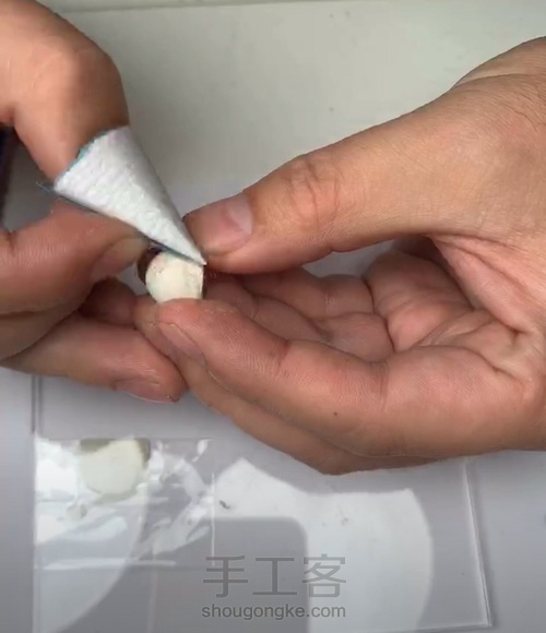 【DIY银粘土手工三级头制作】 第6步