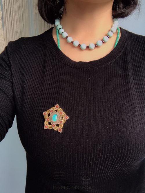 原创花式胸针 第38步