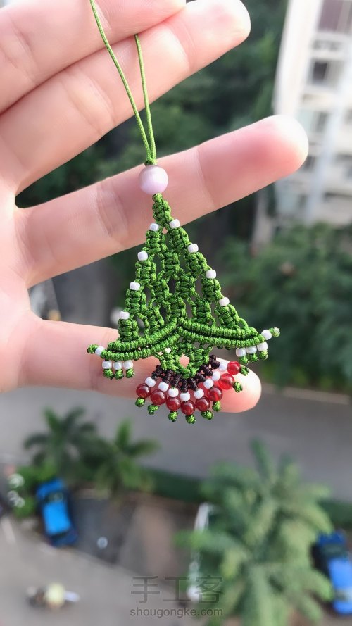 简易圣诞🌲树小挂件 第43步