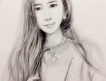 素描大妈画像