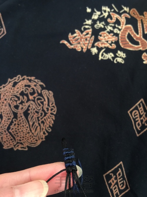 雀头结圈环 第7步