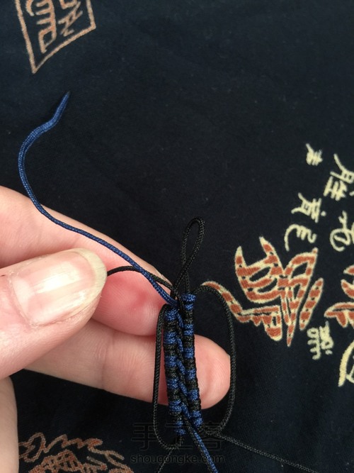 雀头结圈环 第8步