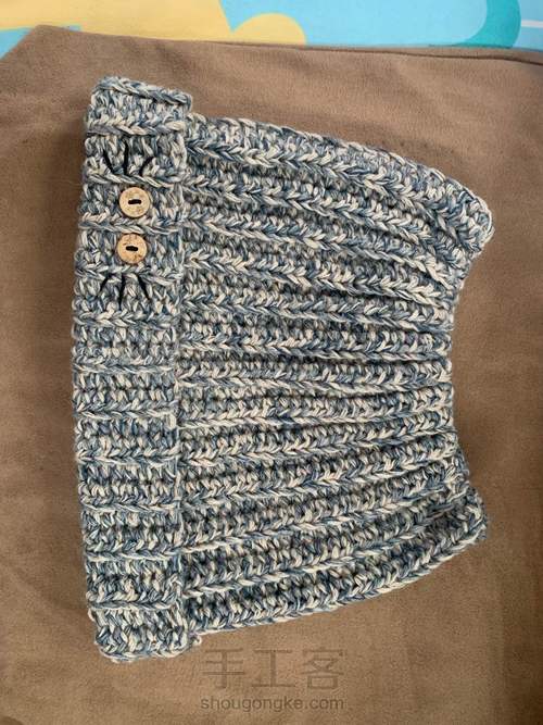 儿童猫耳帽 第3步