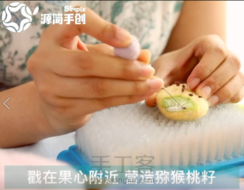 源简手创原创羊毛毡水果系列冰棍材料包制作教程 第24步
