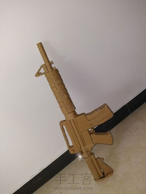 纸模m4a1第一次尝试 第12步