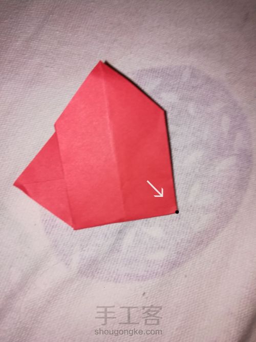 让正方形变正方体的折纸 第6步
