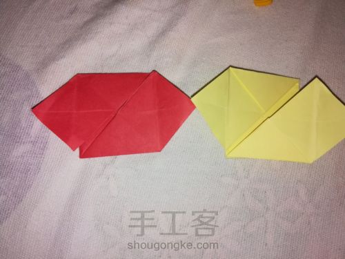 让正方形变正方体的折纸 第7步
