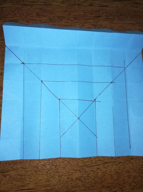 十二星座符号折纸之金牛座 第3步