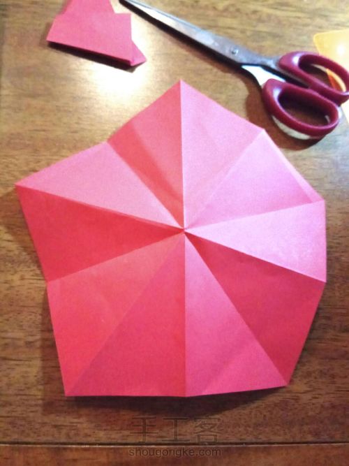 折纸玫瑰基本功 第11步