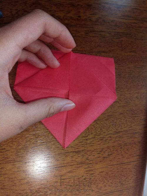 立体爱心折纸 第29步