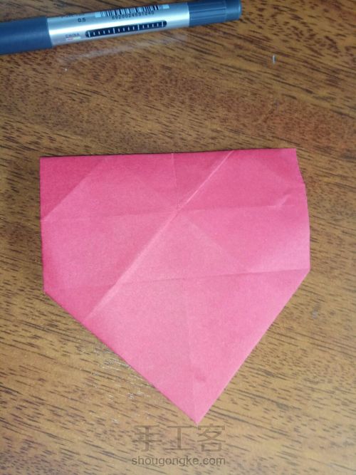 立体爱心折纸 第32步