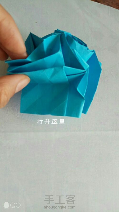 月季折纸(原创:杜小康) 第25步