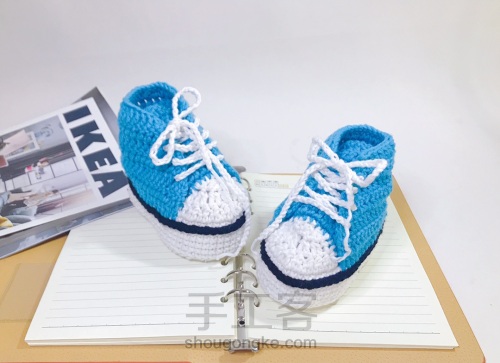 🧶精致可爱的儿童👟运动鞋，是时候给你的宝宝做一双了。 第3步
