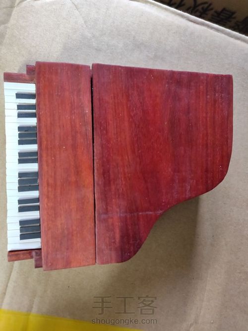 血檀木三角琴八音盒 第32步