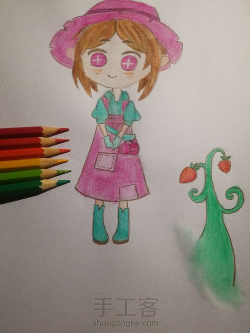 可爱的粉粉园丁 第5步