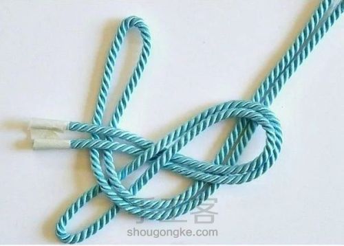 超简单的编织手链的方法 第4步