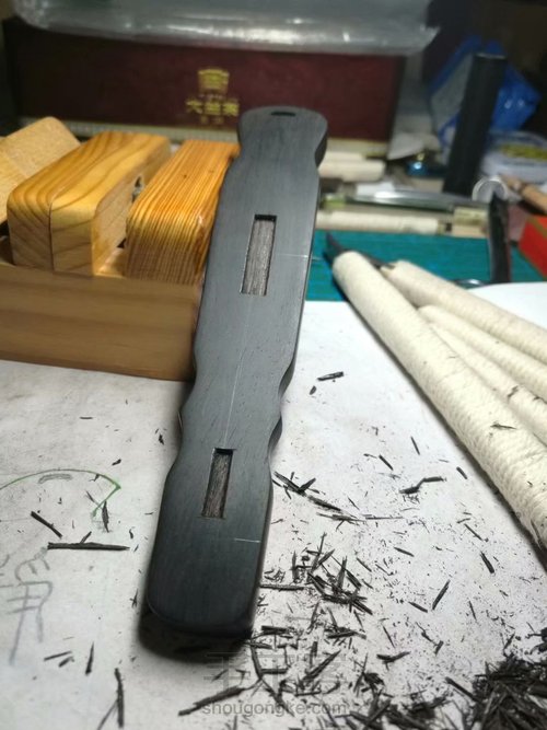 仿古伏羲琴手把件 第25步