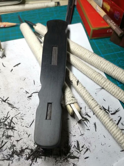 仿古伏羲琴手把件 第27步