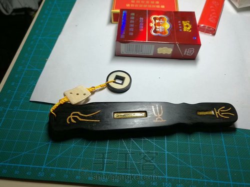 仿古伏羲琴手把件 第31步