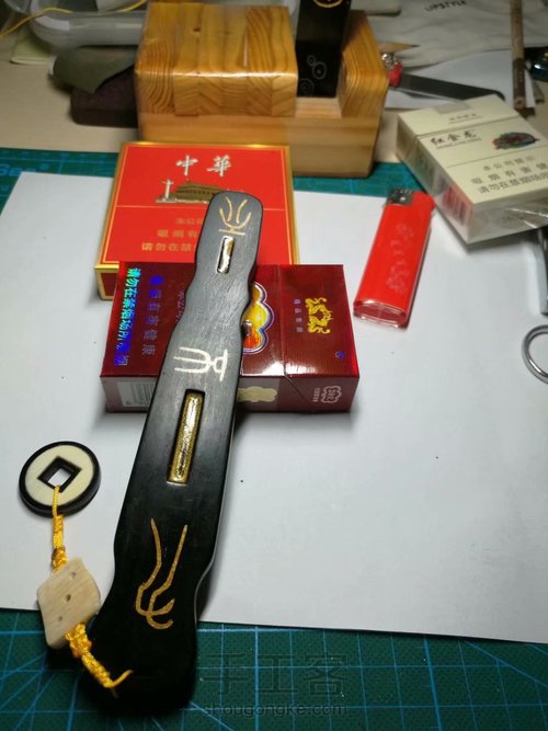 仿古伏羲琴手把件 第32步