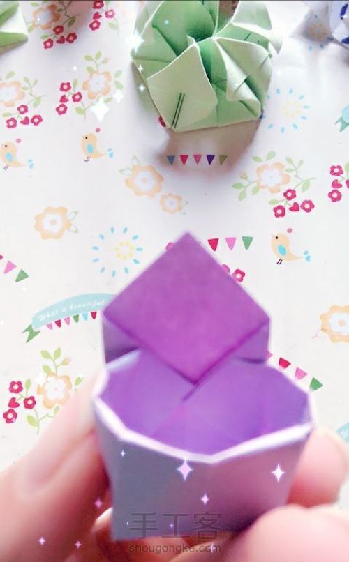 简单的折纸可爱小包包如何折叠 第12步