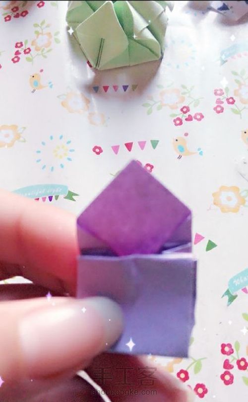 简单的折纸可爱小包包如何折叠 第13步