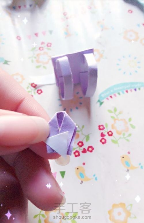 简单的折纸可爱小包包如何折叠 第23步
