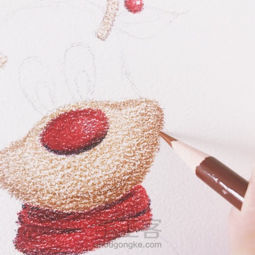【彩铅】圣诞麋鹿绘画过程 第8步