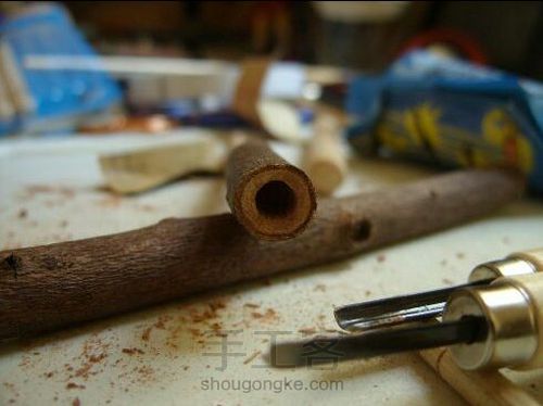 舍不得花银子买正版魔杖,于是自己动手做了一根,大家多多指教! 第5步
