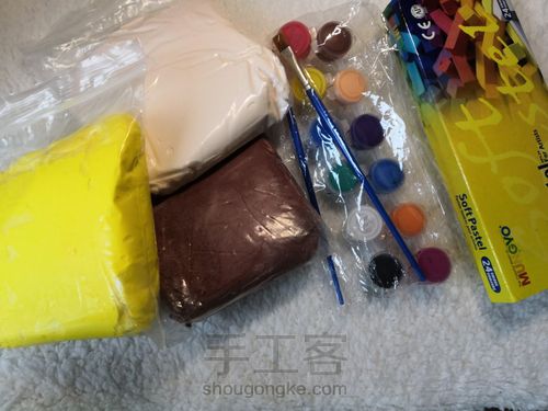 纸粘土网红脏脏包 第1步