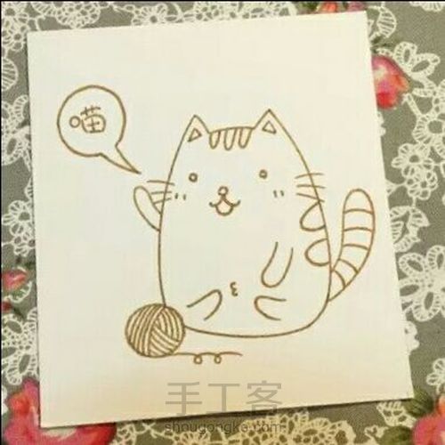 喵喵绘画步骤 第3步