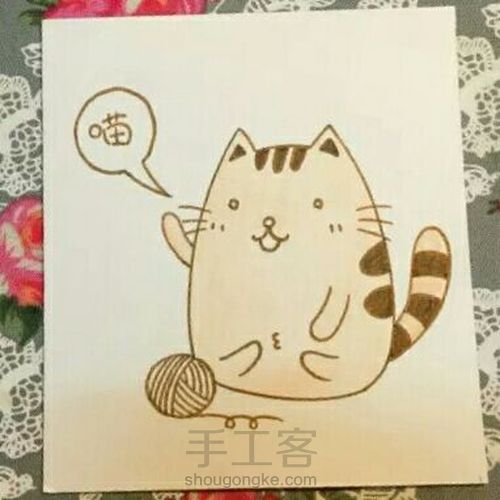 喵喵绘画步骤 第5步