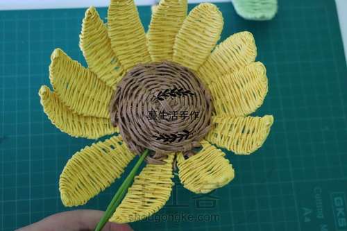 【原创】纸藤太阳花 第10步