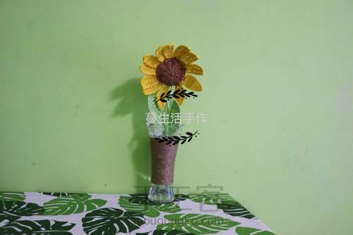 【原创】纸藤太阳花 第13步