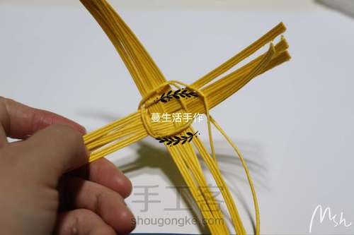 纸藤晴雨伞 第2步