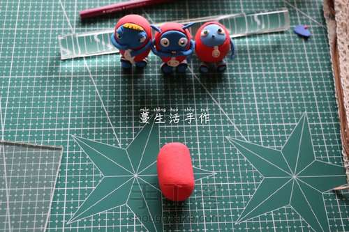 粘土制作杰力豆 第1步