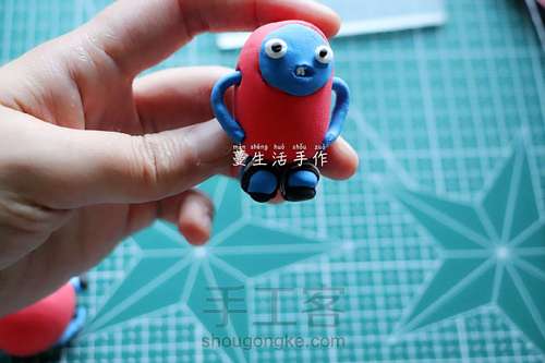 粘土制作杰力豆 第11步