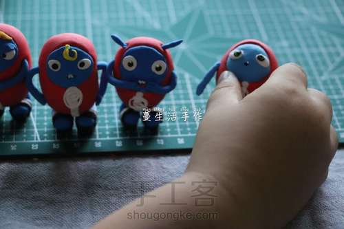 粘土制作杰力豆 第14步