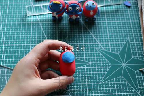 粘土制作杰力豆 第3步